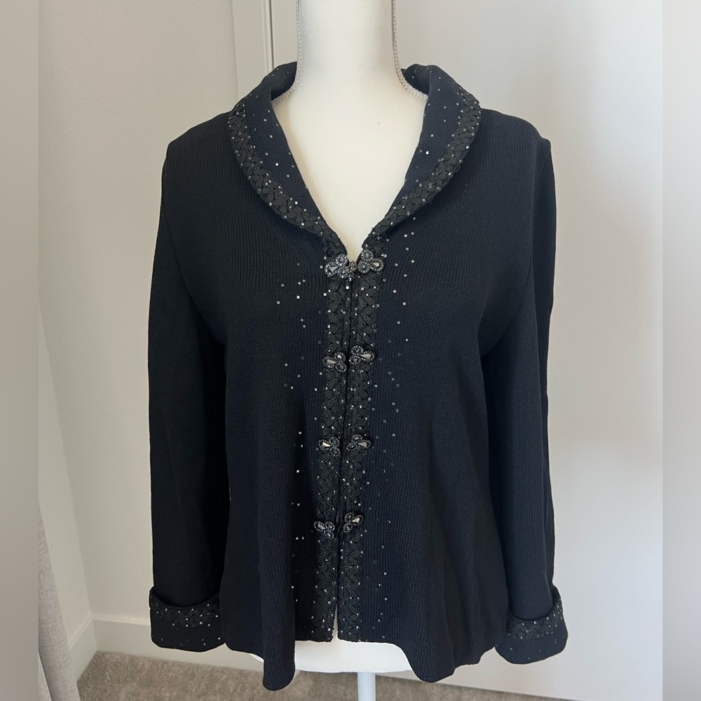 St. John Evening knit zip up Jacket